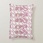Pink Mini Flop Flop Pattern アクセントクッション (裏面(縦))