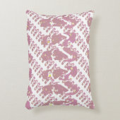 Pink Mini Flop Flop Pattern アクセントクッション (正面(垂直))