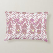 Pink Mini Flop Flop Pattern アクセントクッション (裏面)