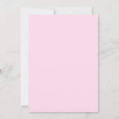 Pink Minimalist 40th Birthday Party Invitation 招待状 (裏面)