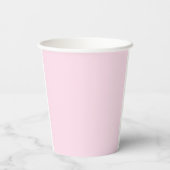 Pink Minimalist Birthday Party Paper Cup 紙コップ (裏面)