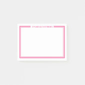 Pink Minimalist Monogram ポストイット (正面)