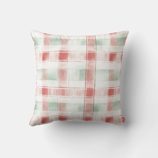 Pink Mint Cream Dots & Bows Christmas   クッション (裏面)