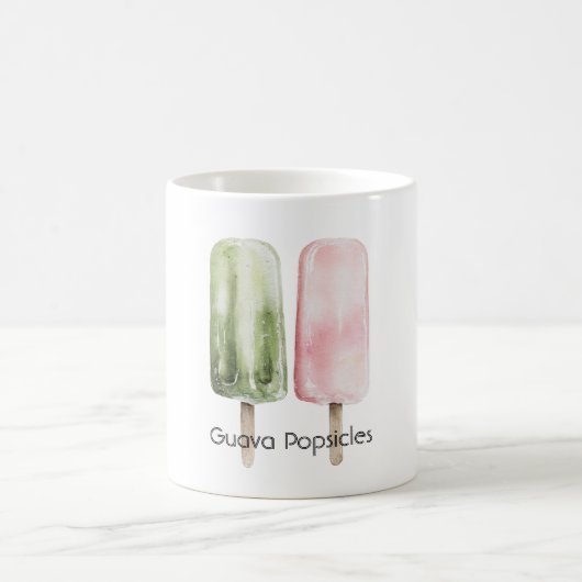 Pink Mint Green Guava Popsicles コーヒーマグカップ (中央)