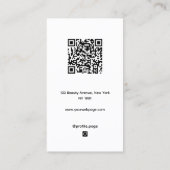 Pink mint green minimalist makeup 名刺 (裏面)