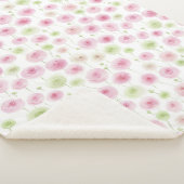 Pink Mint Ranunculus Flowers シェルパブランケット (3/4)