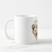 Pink Mint Typewriter Follow Your Heart コーヒーマグカップ (左)