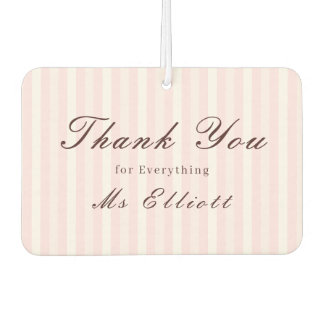 Pink Mist - Personalised Thank You Air Freshener カーエアーフレッシュナー