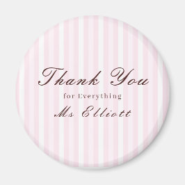 Pink Mist - Personalised Thank You Teacher Magnet マグネット