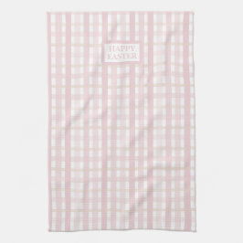 Pink Mix Plaid キッチンタオル