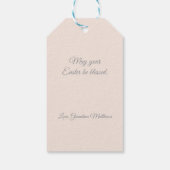 Pink Mix Plaid ギフトタグ (裏面)