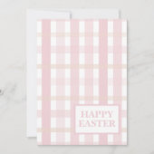 Pink Mix Plaid 招待状 (正面)