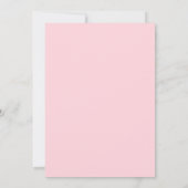 Pink Modern 50th Birthday 招待状 (裏面)