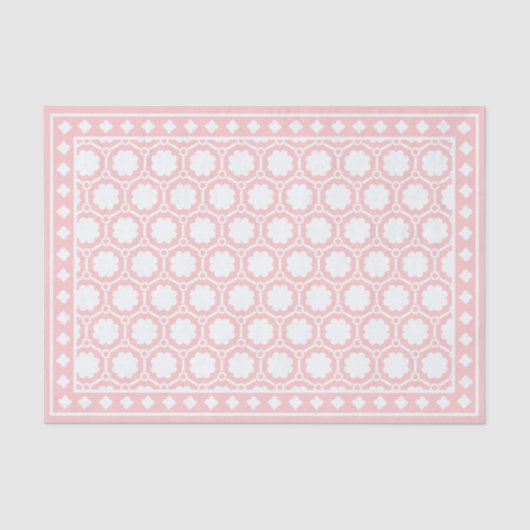 Pink Modern Bone Inlay Decoupage Paper 薄葉紙 (正面)