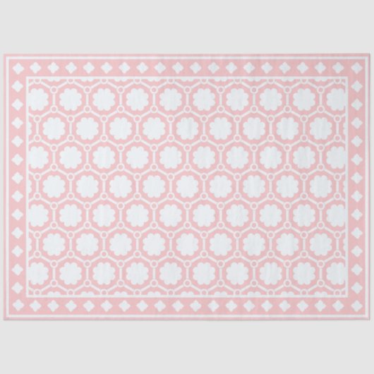 Pink Modern Bone Inlay Decoupage Paper 薄葉紙 (正面)