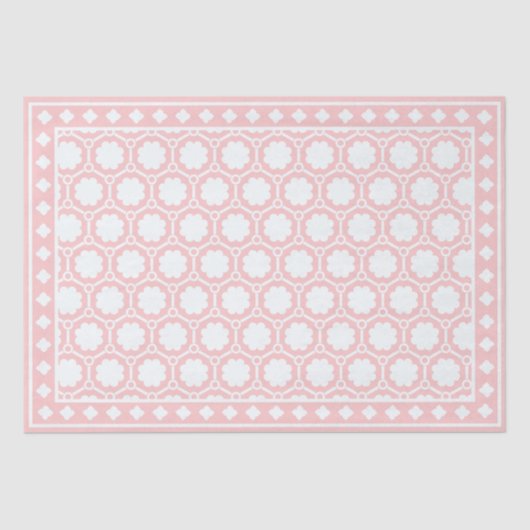 Pink Modern Bone Inlay Decoupage Paper 薄葉紙 (正面)