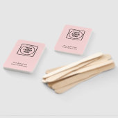 Pink Modern | Custom Business Logo Promotional  ハンドファン (組立なし)