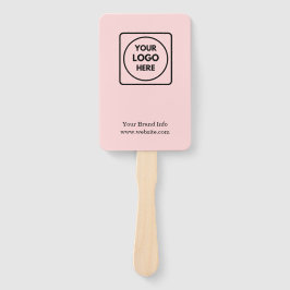 Pink Modern | Custom Business Logo Promotional  ハンドファン