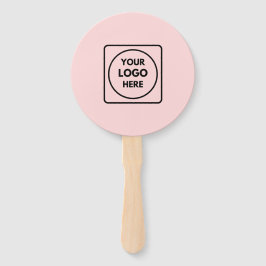 Pink Modern Logo | Custom Branded Promotional  ハンドファン
