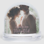 Pink Modern Love Couple's Photo (裏面)