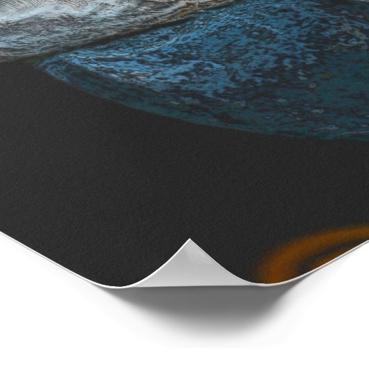 Pink Moluccan Cockatoo Parrot Art ポスター (角)