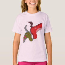 Pink Mommy & Baby Dragon Kid's T-Shirt