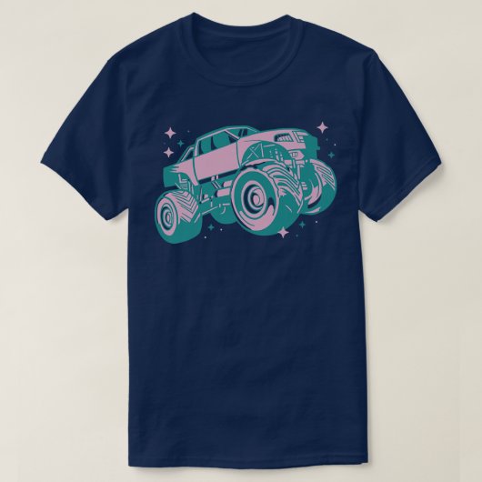 PINK MONSTER TRUCK Tシャツ (デザイン正面)