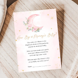 Pink Moon and Stars Baby Shower How Big Is Game