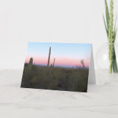 Pink Moon over Saguaro at Sunrise カード (正面)