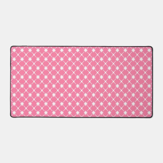 Pink Moroccan Pattern Desk Mat デスクマット (正面)