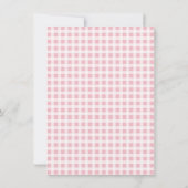 Pink  Mother Goose and Gosling Baby Shower   招待状 (裏面)