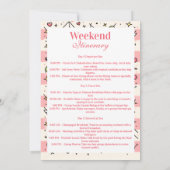 Pink Mountains and Martinis Bachelorette 招待状 (裏面)