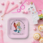 pink Mrs DOCTOR BIRTHDAY ペーパープレート (パーティー)