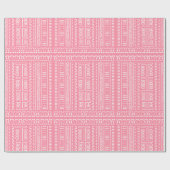 Pink Mud Cloth Pattern Wrapping Paper ラッピングペーパー (フラット)
