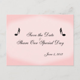 Pink Music日付ポストカードの保存 案内ポストカード