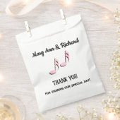 Pink Music Notesありがとう フェイバーバッグ (クリップ留めされた状態)