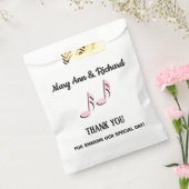 Pink Music Notesありがとう フェイバーバッグ (封をした状態)