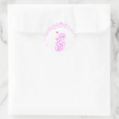 Pink, Music notes of Love_ ラウンドシール (バッグ)