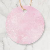 Pink Muslim Newborn Baby Girl Aqeeqah フェイバータグ (裏面)