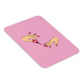 Pink Nails Manicure Art - Girly Beauty マグネット (右側)