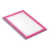 Pink Name Monogram ノートブック (右側)