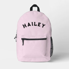 Pink Name School Backpack for Kids プリントバックパック