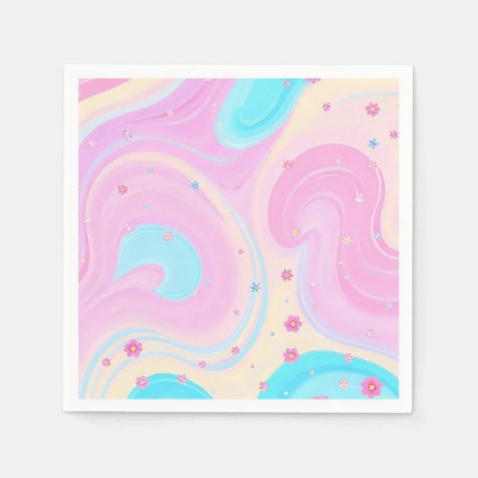 pink napkins スタンダードカクテルナプキン (正面)