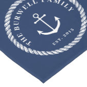 Pink Navyいかり船のホイールパターン追加名 ショートテーブルランナー (コーナー)