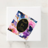 Pink, Navy Blue and Gold Ink Birthday Party フェイバータグ (インサイチュ)