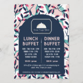 Pink Navy Greenery Lunch Dinner Buffet  メニュー (正面)