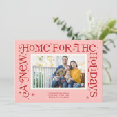 Pink New Home for the Holidays Photo  シーズンカード (スタンド正面)
