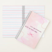pink notebook, cute journal, kawaii stationery ノートブック (内側)