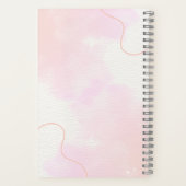 pink notebook, cute journal, kawaii stationery ノートブック (裏面)