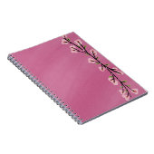 Pink Notebook with Floral Accent – Cute Aesthetic  ノートブック (右側)